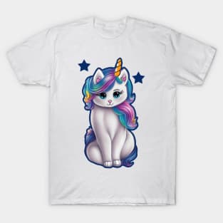 Cute Kawaii Unicorn Cat T-Shirt